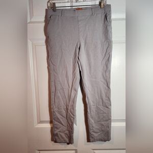 Mary Crafts Stretchy Light Gray Pull On Pants Size 12 (24in Inseam)